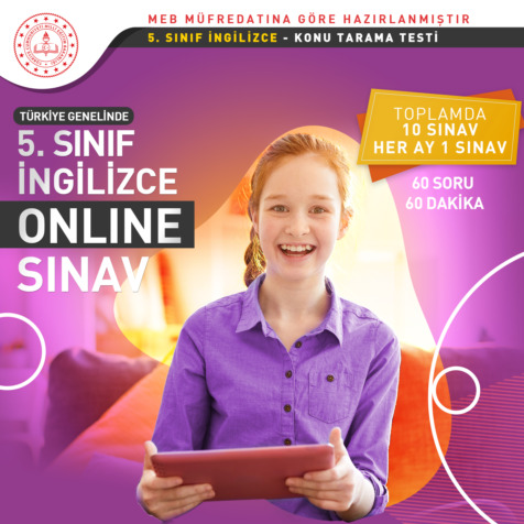 5. SINIF İNGİLİZCE ONLINE KONU TARAMA TESTİ